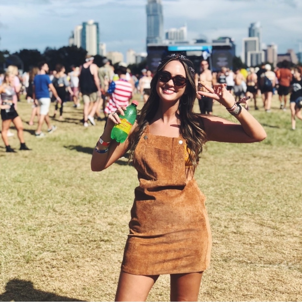 Corduroy Overall Dress